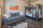 Guest Bunkroom with Full/Full Bunk Bed, Sofa Bed, Flat Screen TV, Walk-In Closet Sleeps 6